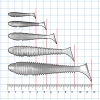 GRUBBER SHAD 4cm 017 BAG 12 PCS