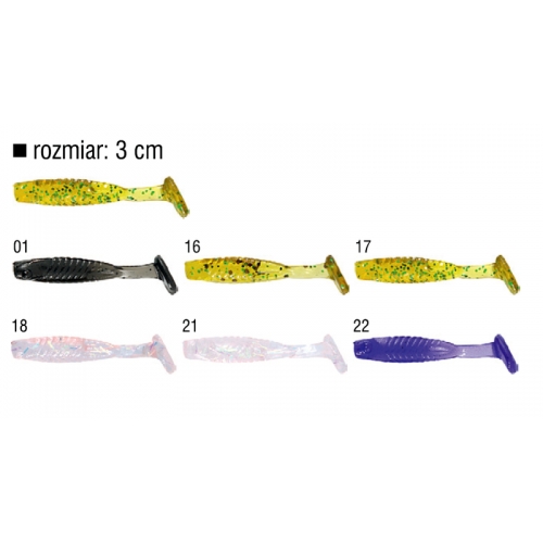 MICRO FISH 3cm COLOUR 18 BAG 12 PCS
