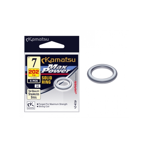 SOLID RING MAX POWER K-2200 6MM/135KG SS OPP.5PCS