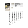 SWIVEL W. EASY LOCK SNAP 10+0BLN 7KG 10PCS/BAG K-3505
