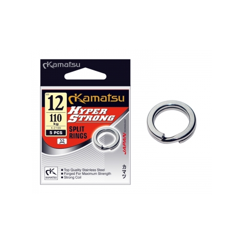 HYPER STRONG SPLIT RINGS K-2199 STAINLESS STEEL 4,5MM/21KG OPP. 10PCS