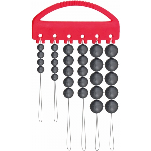 RUBBER BEADS SET 3 OPP. 1PCS SIZES DREAD CAT®