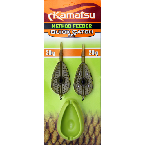 KAMATSU - QUICK CATCH SET FEEDERS 20g+30g+MOULD